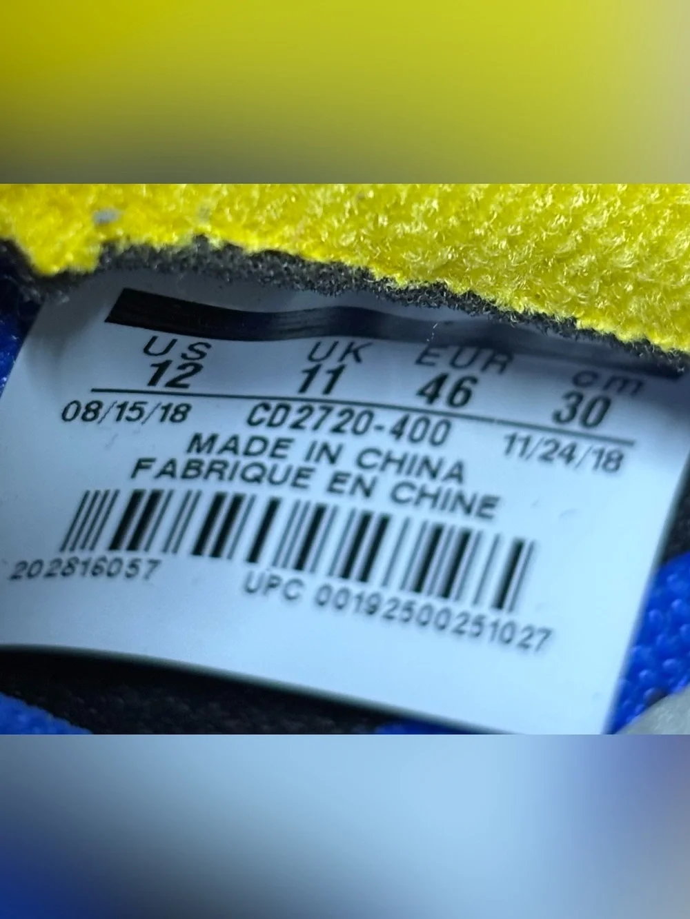 Jordan 5 Retro Laney 2019 Size 12